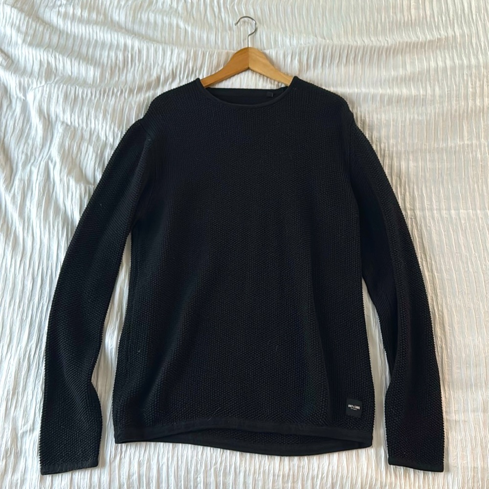 Only & Sons Black Sweater